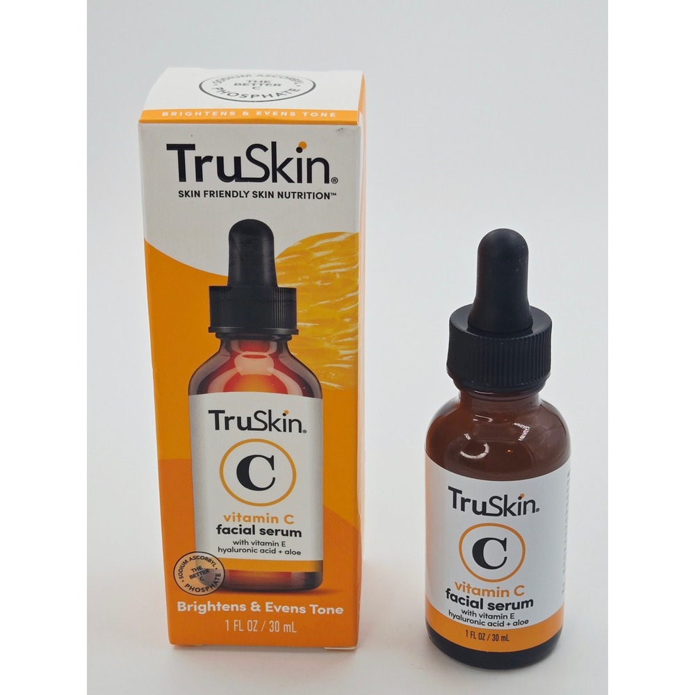 TruSkin Vitamin C Facial Serum with Hyaluronic Acid Vitamin E Aloe‎ 1 fl oz 30ml